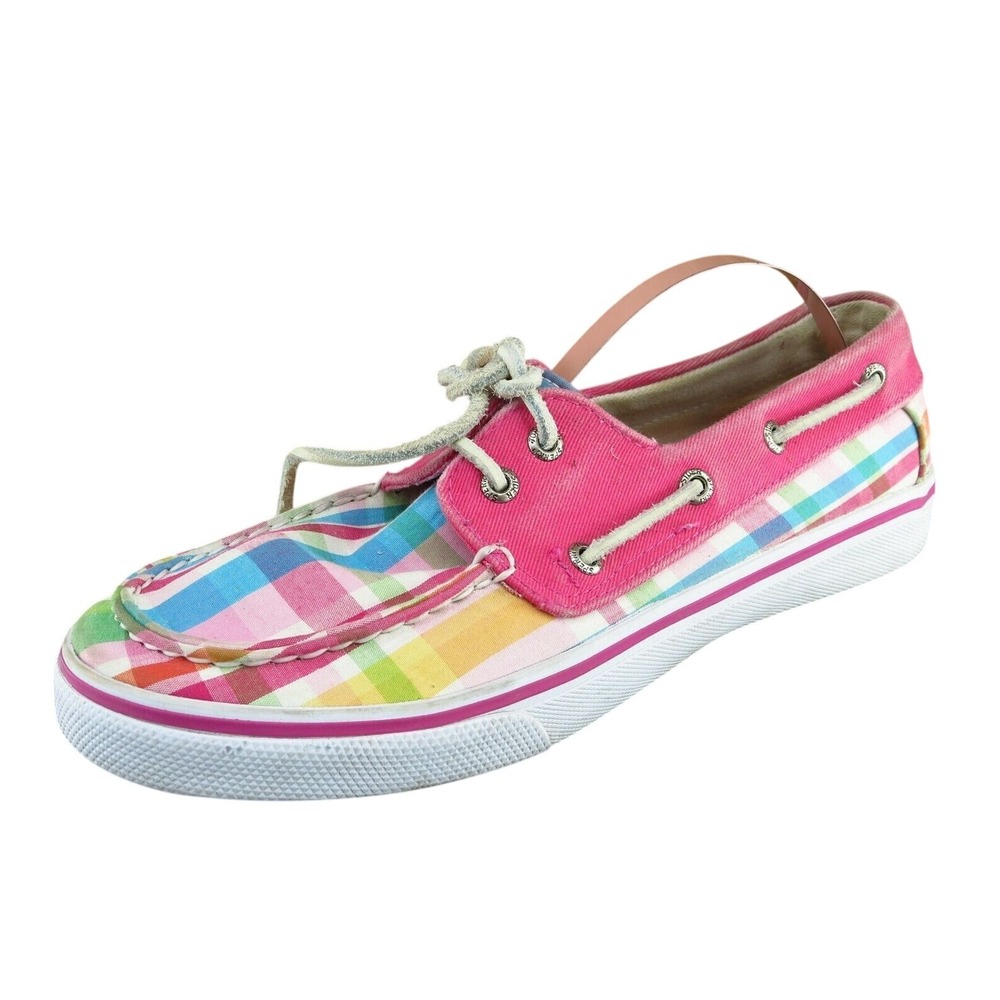 Sperry Top-Sider Youth Girls Shoes Size 4.5 M Pink Boat Shoe Fabric